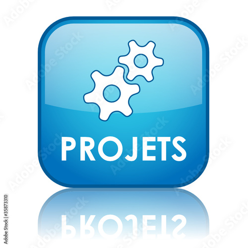 Bouton Web "PROJETS" (catalogue produits services clients)