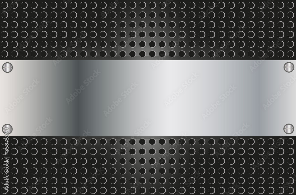 Metallic background vector