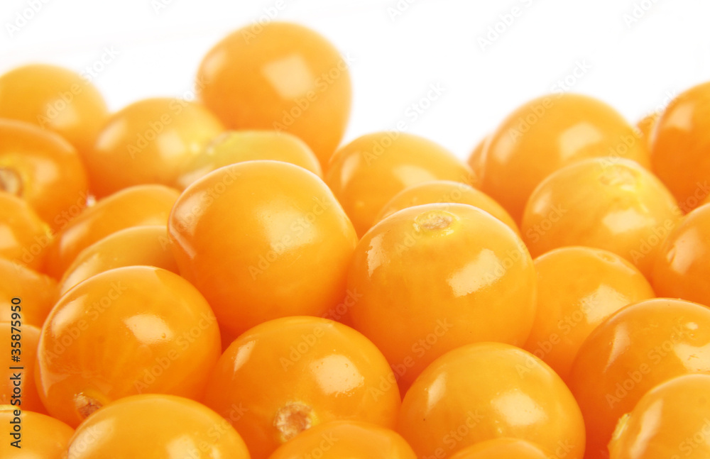 Delicious gooseberries on white Delicious gooseberries on white