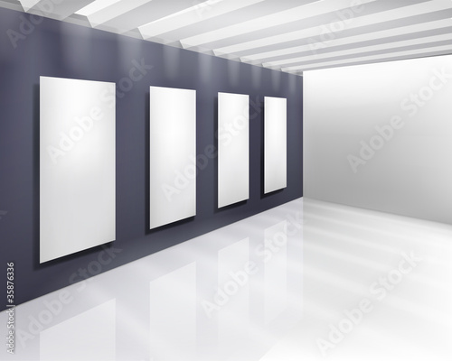 Art gallery. Vector illustration.