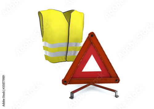 gilet et triangle