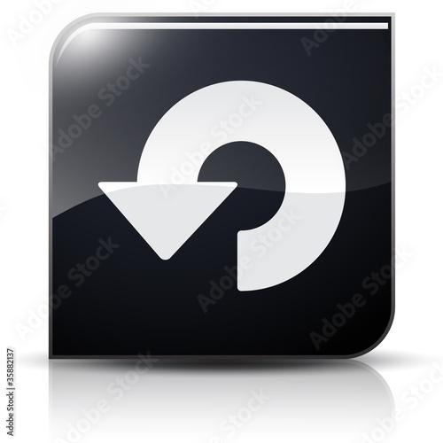 Symbole glossy vectoriel flèche précédent