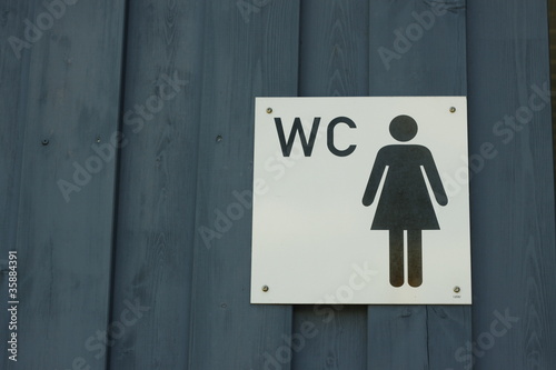 Hinweisschild Damen-WC