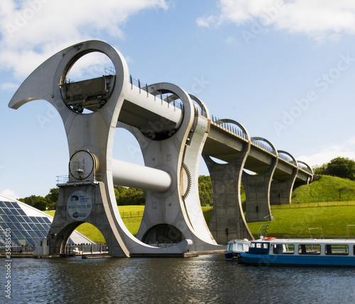 The Falkirk Wheel, Scotland photo