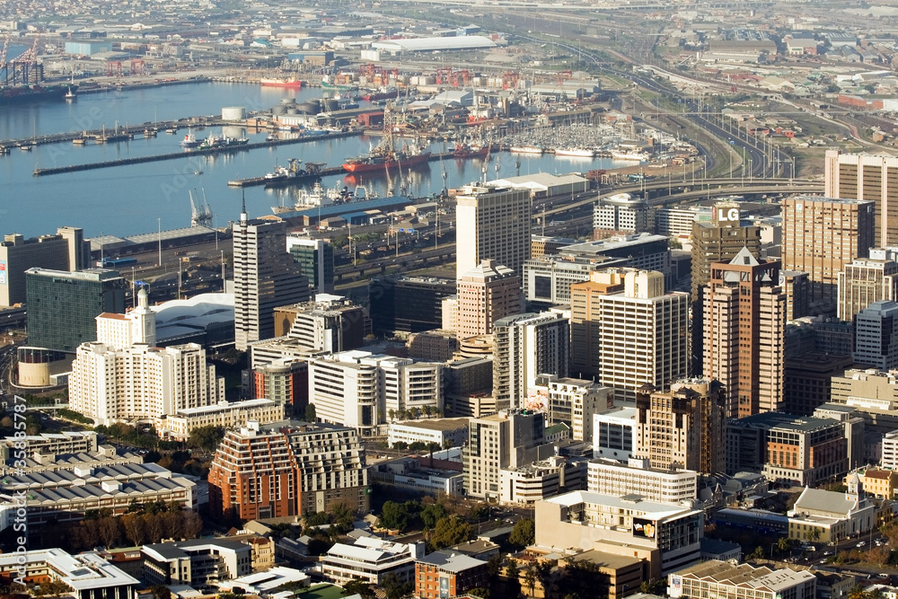 Obraz premium Kapsztad i Habor