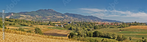 Amazing green natural scenery of Kalnik mountain