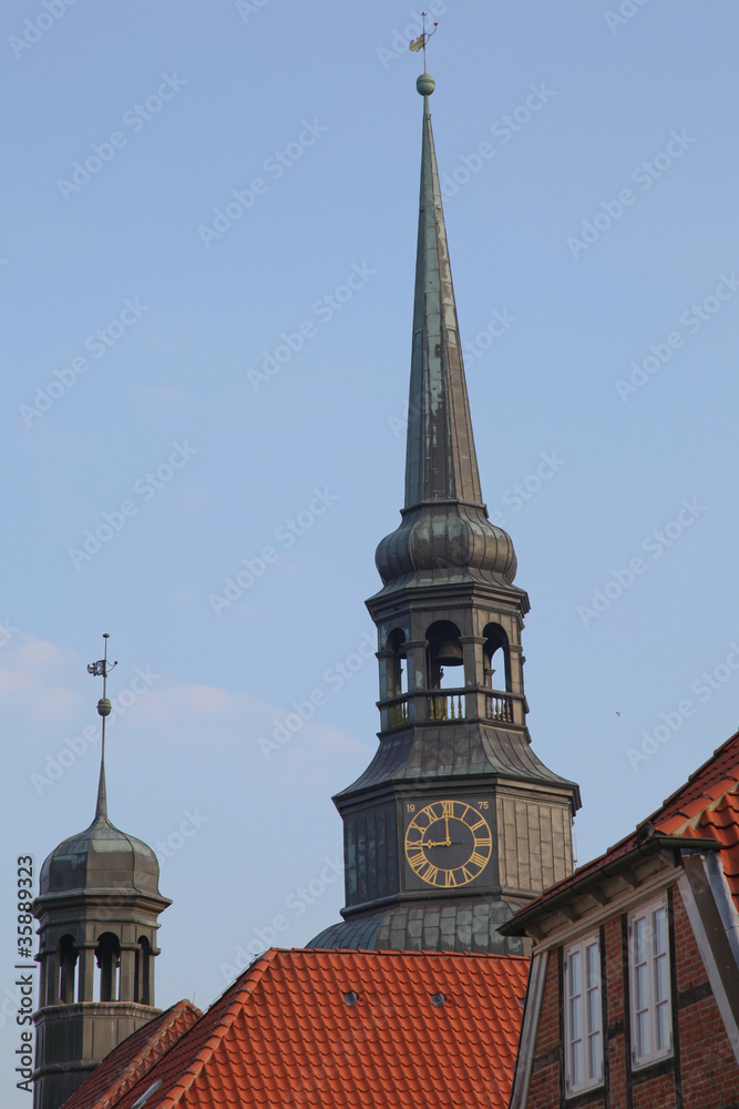 Kirchturm der Cosmae-Kirche in Stade