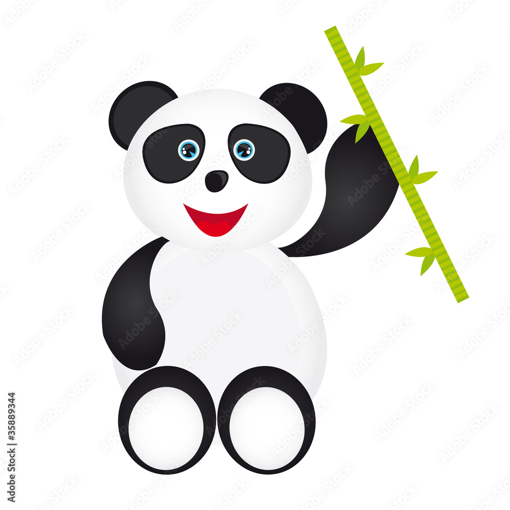 Fototapeta premium panda cartoon