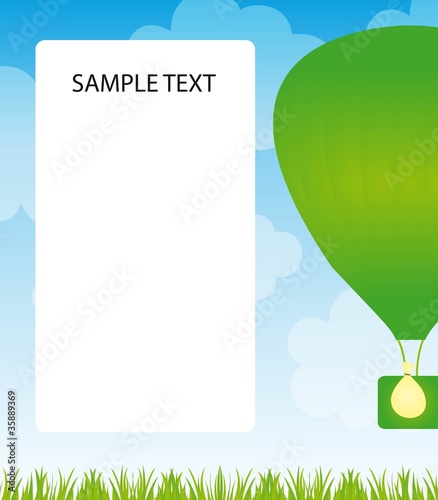 green air balloon