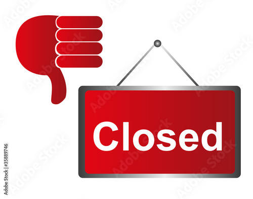 closed sign