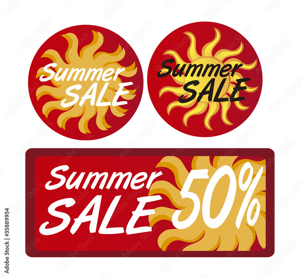 summer sale tags