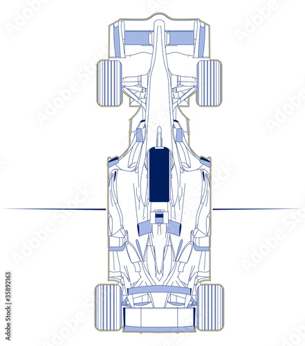f1 car scheme top view