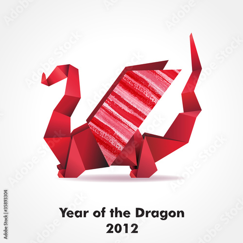 Origami dragon