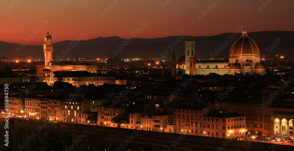 Florenz bei Sonnenuntergang