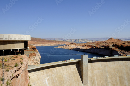 Wallpaper Mural Glen Canyon Dam on Lake Powell Arizona/Utah USA Torontodigital.ca
