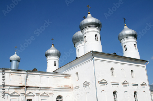 Yuriev monastery Great Novgorod Russia
