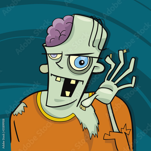 cartoon zombie