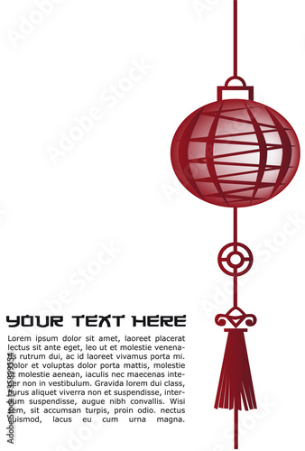 Red oriental lantern