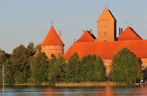 Trakai castle, Autumn evening