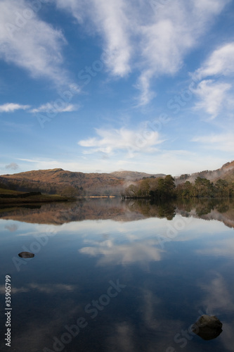 Fototapeta Naklejka Na Ścianę i Meble -  Lake District Reflection Portrait