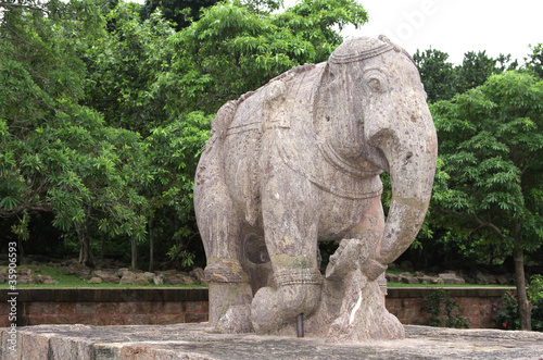 Different view of Elephant sculpture  Sun temple Konark