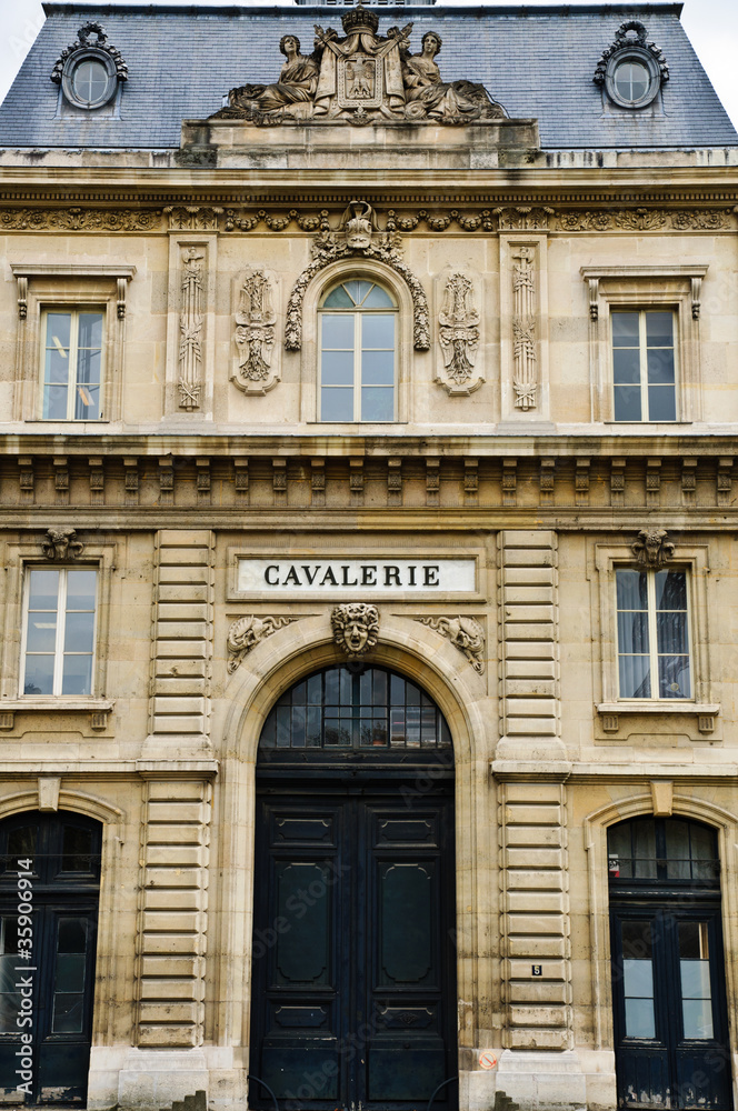 Front of the Cavalerie Military Museum in Paris