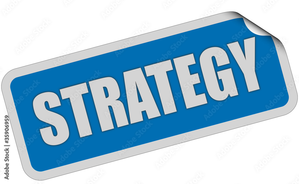 Sticker blau curl oben 1Z STRATEGY Sticker blau curl oben 1Z STRATEGY