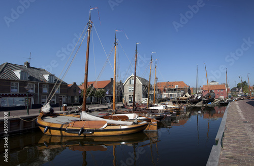 harbour of a old dutch village photo