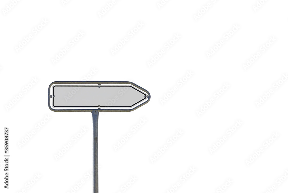 Blanko Schild Hinweisschild Wegweiser Freisteller Blanko Schild Hinweisschild Wegweiser Freisteller
