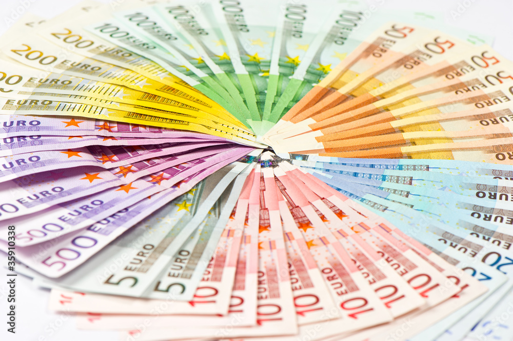 euro currency banknotes. money background euro currency banknotes. money background