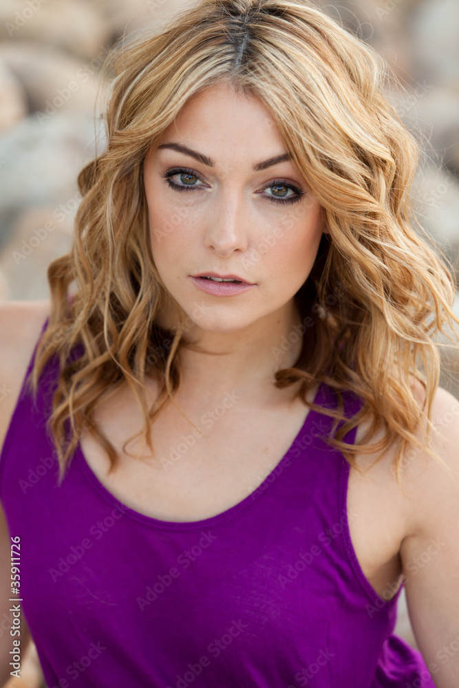 Beautiful young woman outdoor portrait Beautiful young woman outdoor portrait