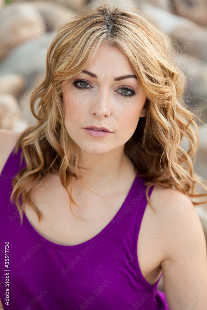 Beautiful young woman outdoor portrait Beautiful young woman outdoor portrait
