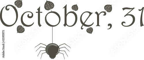 October 31 (title) with spider