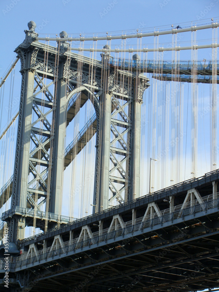 Fototapeta premium Pont de Manhattan New York