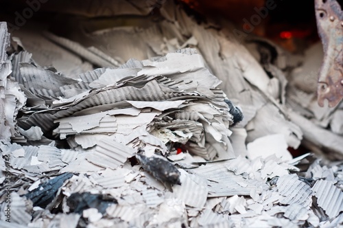 Paper burning in recycle center