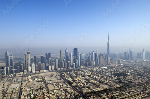 Wallpaper Mural Dubai Skyline with Sheikh Zayed Road Torontodigital.ca