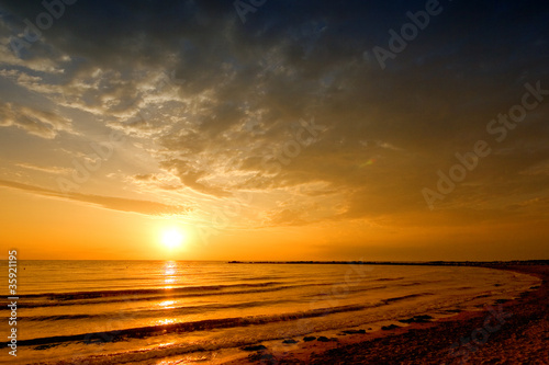sun rise sea landscape