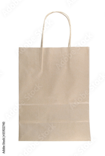 Bag paper brown collor