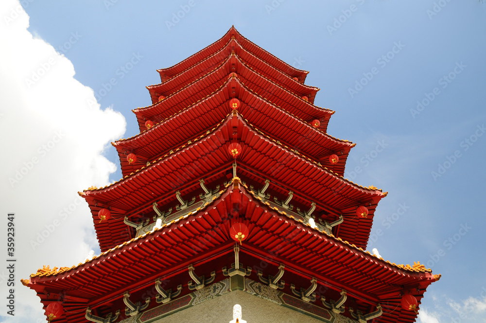 Chinese Pagoda Closeup