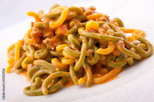 Gramigna panna e salsiccia