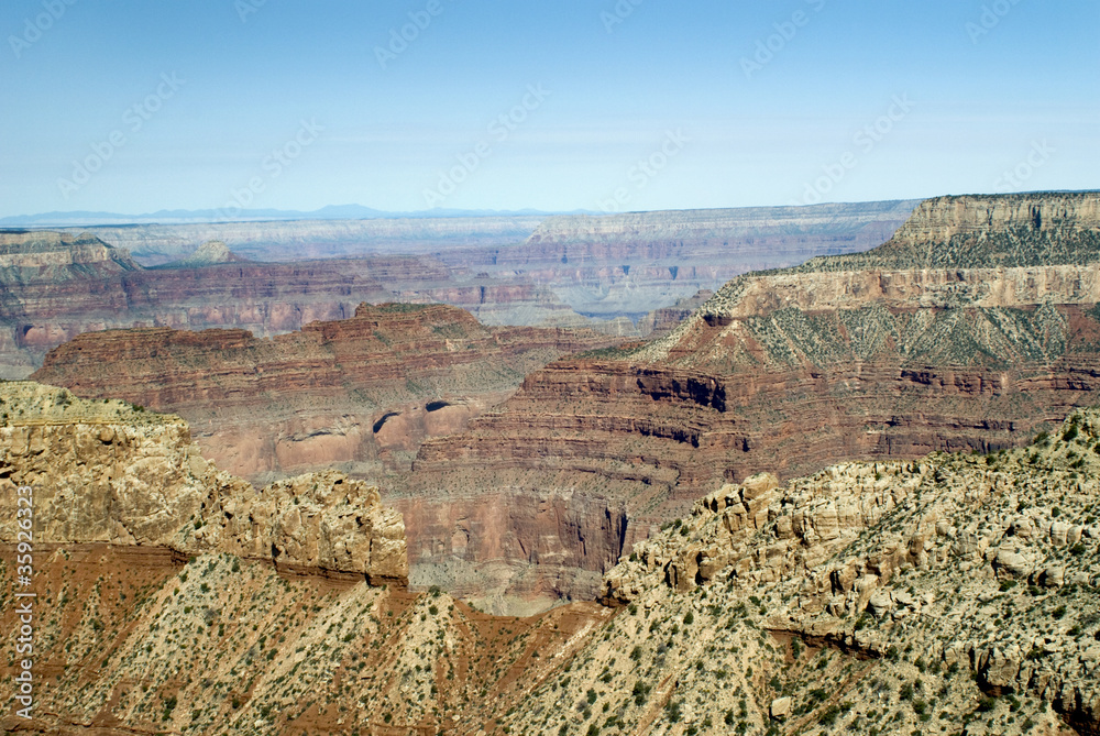 Grand Canyon from the air Arizona USA