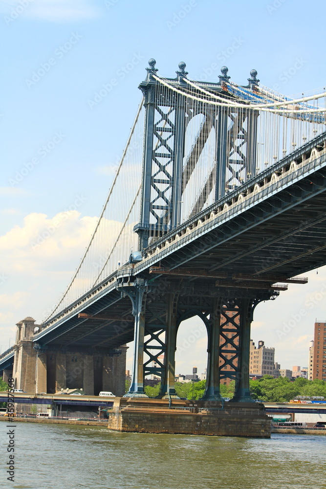 Obraz premium Manhattan bridge a New York