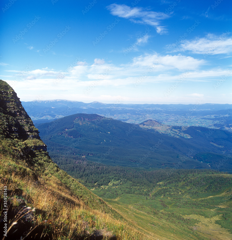 Naklejka premium Mountain landscape.