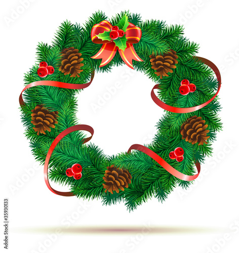 Christmas green wreath