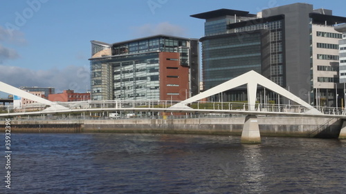 Broomielaw Tradeston Bridge River Clyde Glasgow Scotland