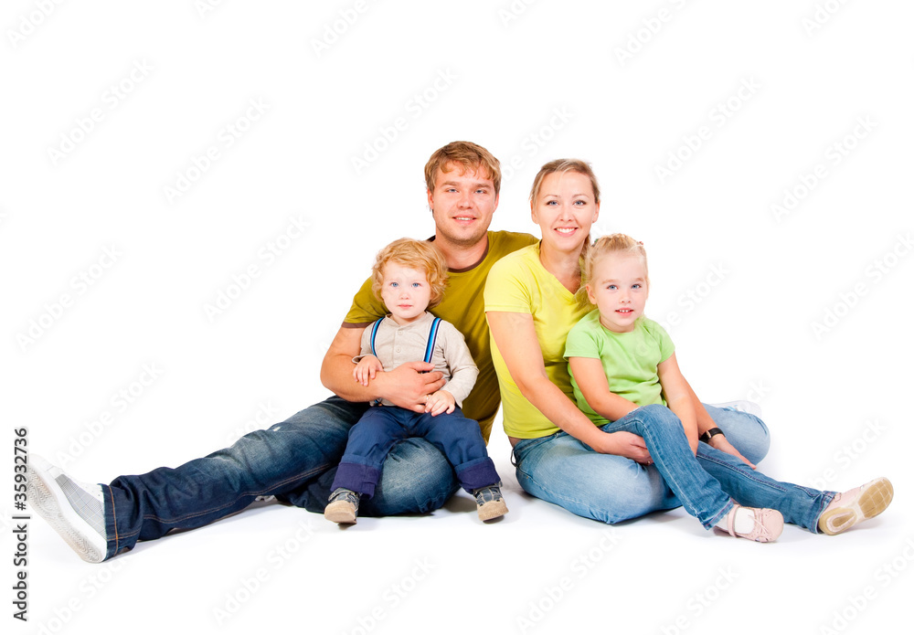 Family with two children