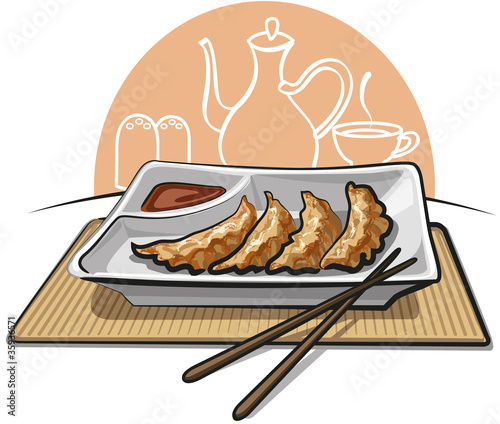 Chinese fried dumplings