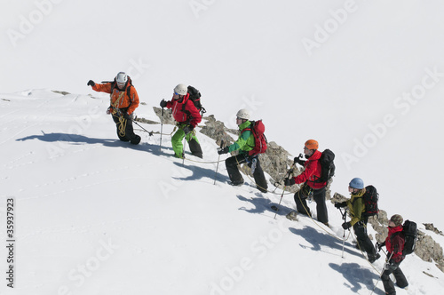Foto gemeinsamer Aufstieg