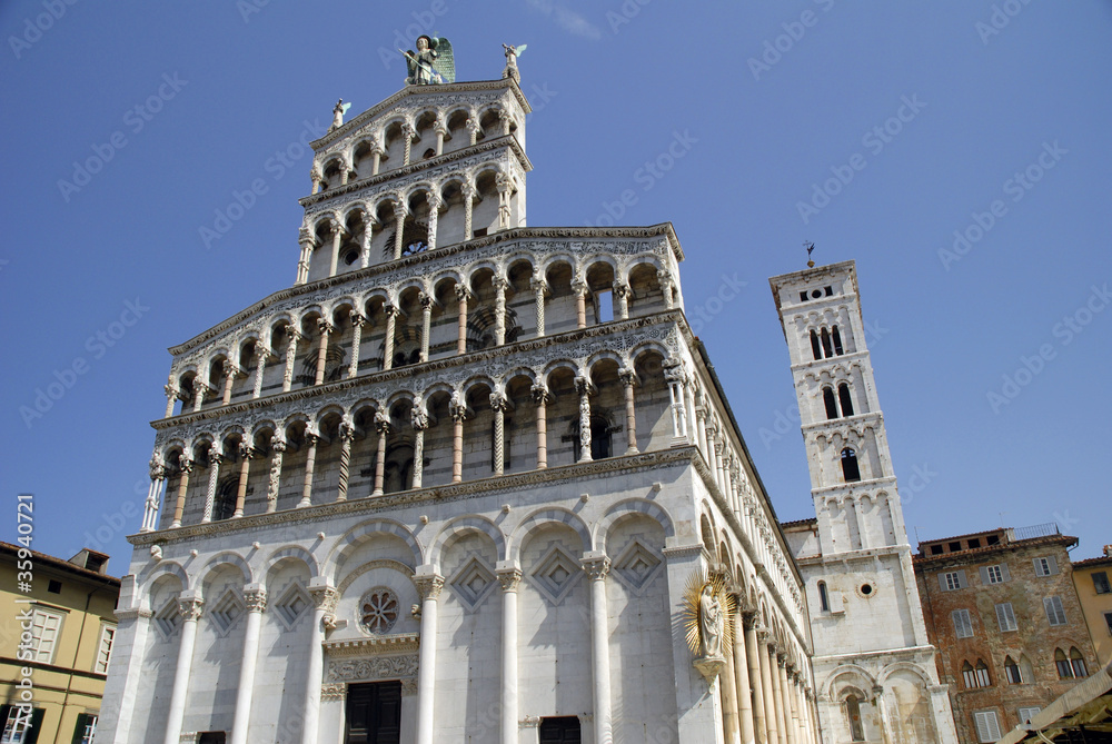 St Michele in Foro Church in Lucca in Tuscany Italy