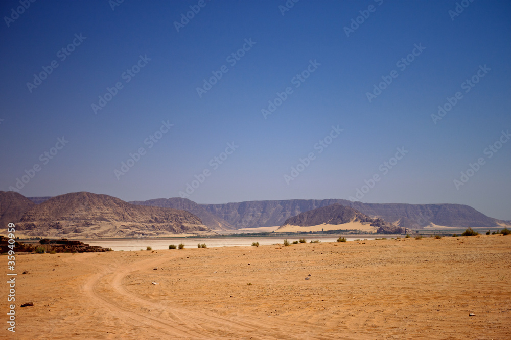 Panoramica del Wadi Rum Panoramica del Wadi Rum